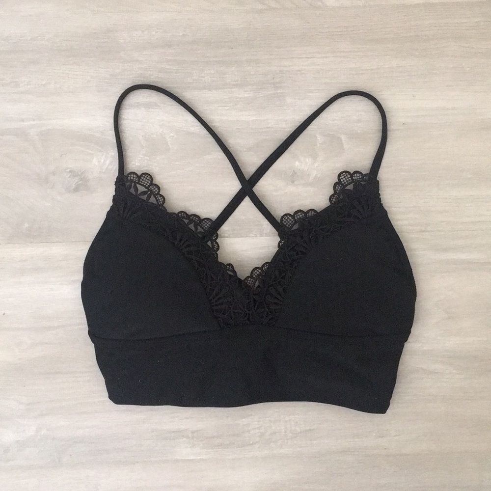 Hollister Black Swim Top